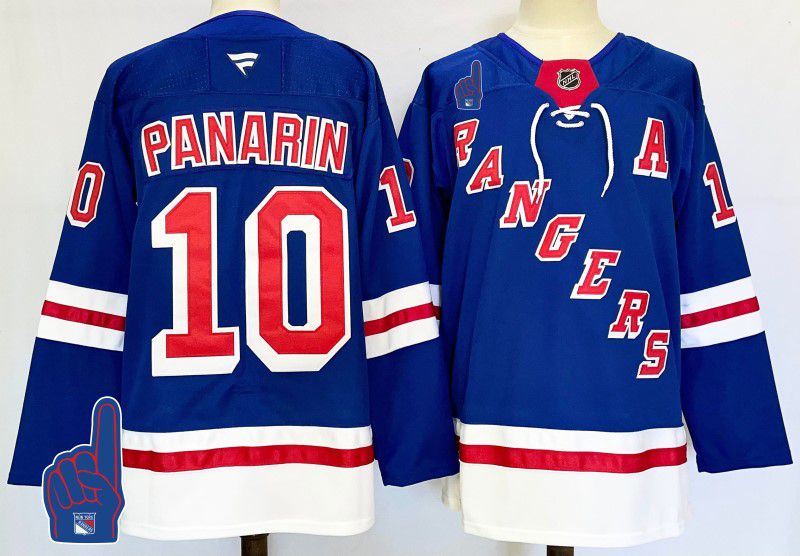 Men New York Rangers 10 Panarin Blue Fanatics 2025 NHL Jersey style 6